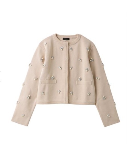 anuans（アニュアンス） ニットカーディガン FREE ホワイト レディース