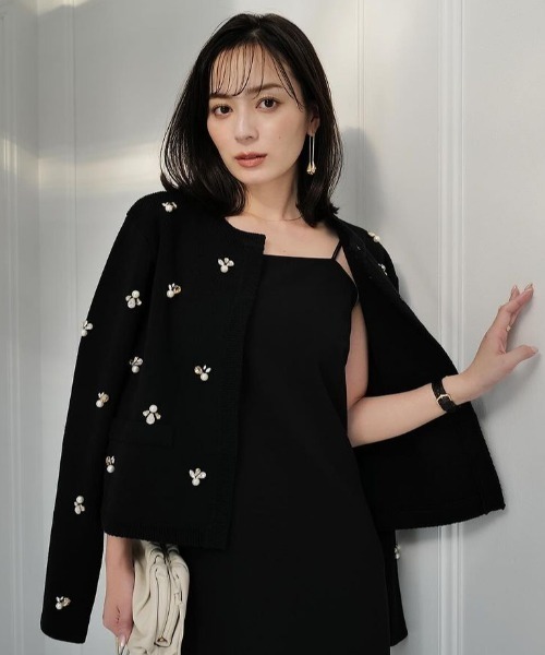 anuans（アニュアンス） ニットカーディガン FREE ホワイト レディース