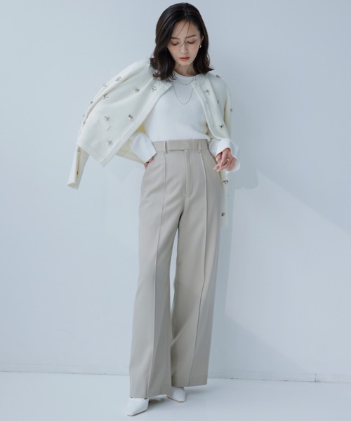 anuans（アニュアンス） ニットカーディガン FREE ホワイト レディース