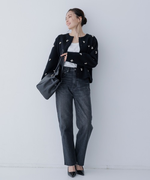 anuans（アニュアンス） ニットカーディガン FREE ホワイト レディース