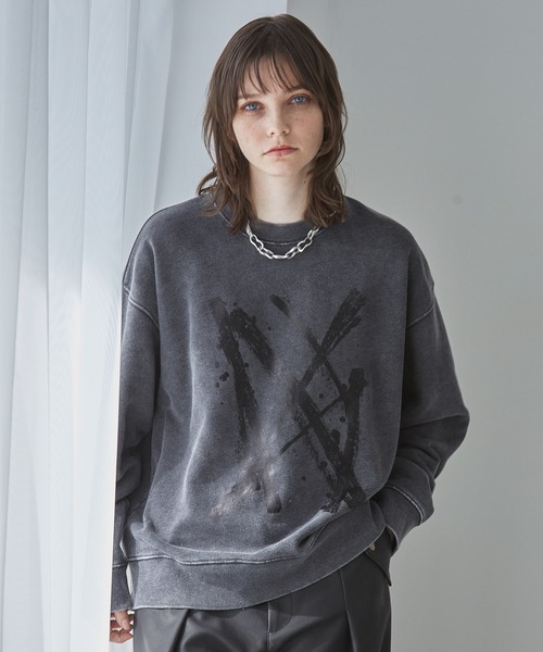 「Spielio」 スウェットカットソー M ブラック メンズ_画像5