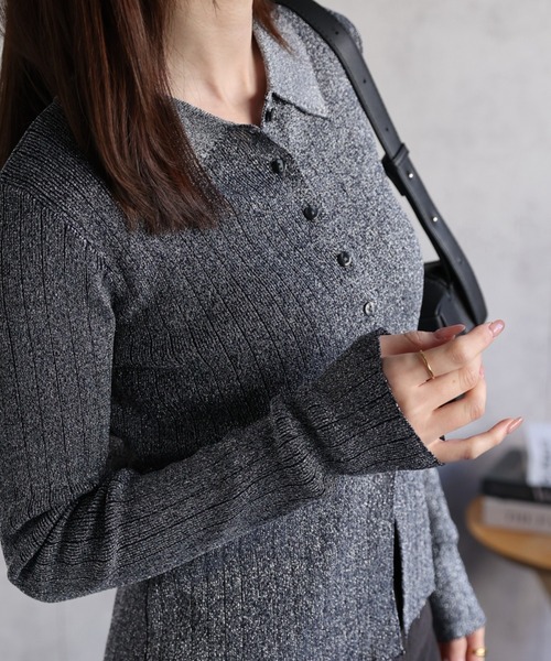 「sakishimatokyo」 ニットカーディガン FREE ネイビー レディース_画像5