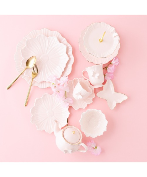 Francfranc（フランフラン） 食器 ペタルフリル ティーポット ピンク