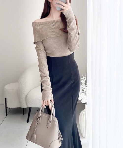 「mily bilet」 長袖ニット X-LARGE ブラック レディース_画像8