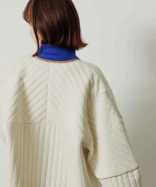 「SENSE OF PLACE by URBAN RESEARCH」 ノーカラージャケット ONE アイボリー レディース_画像7