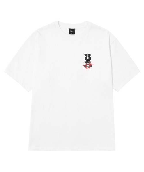 「HUF」 半袖Tシャツ LARGE ホワイト メンズ_画像2