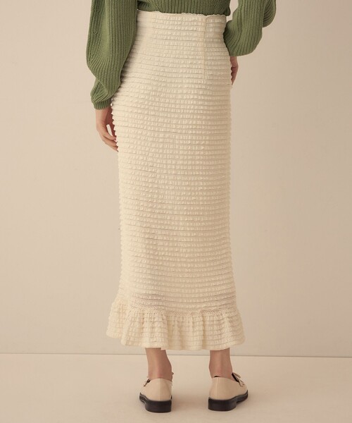 「ME COUTURE」 フリルスカート 1 イエロー レディース_画像6