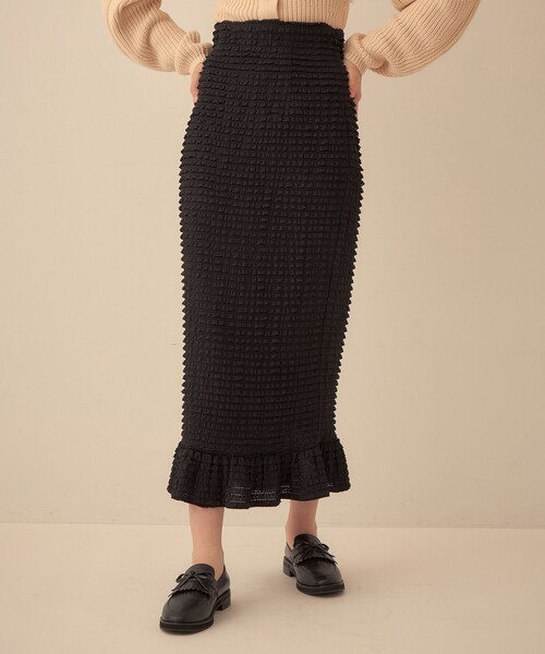 「ME COUTURE」 フリルスカート 1 イエロー レディース_画像8