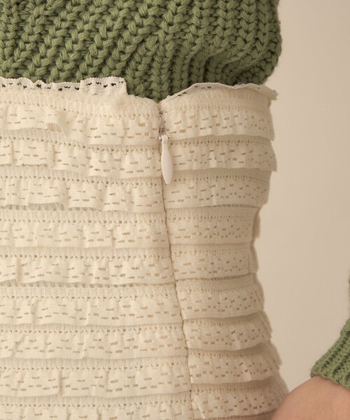 「ME COUTURE」 フリルスカート 1 イエロー レディース_画像10