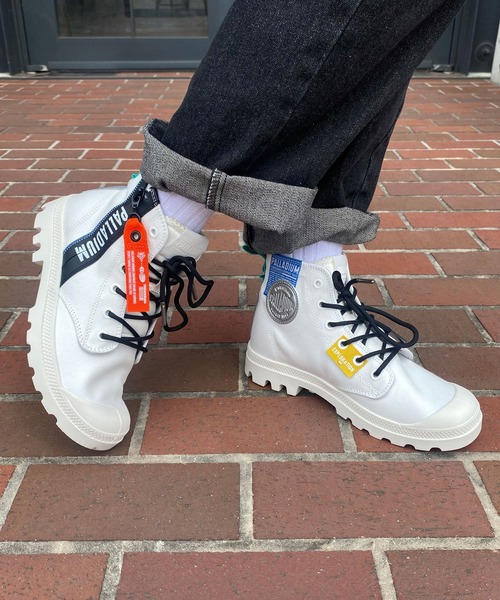 「PALLADIUM」 ハイカットスニーカー UK8 ブラック メンズ_画像4