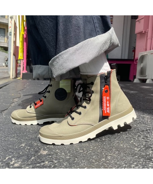 「PALLADIUM」 ハイカットスニーカー UK8 ブラック メンズ_画像6