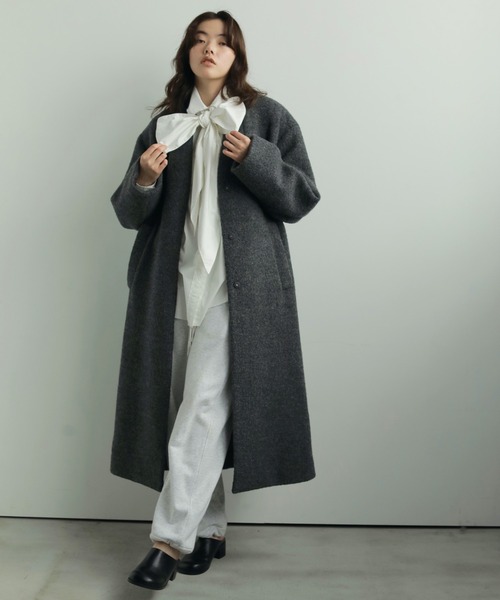 「anuke」 スウェットパンツ 38inch イエロー レディース_画像5