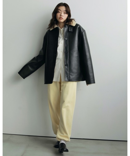 「anuke」 スウェットパンツ 38inch イエロー レディース_画像7