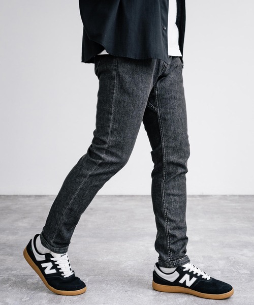 「KRIFF MAYER」 スキニーデニムパンツ L チャコール メンズ_画像3