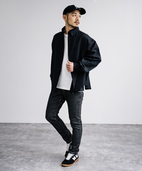 「KRIFF MAYER」 スキニーデニムパンツ L チャコール メンズ_画像5