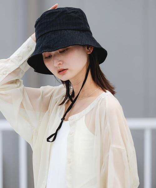 marihoja ダウンブリムハット 黒 SENSE OF PLACE by URBAN RESEARCH uvカット 帽子 ハット 紫外線カット