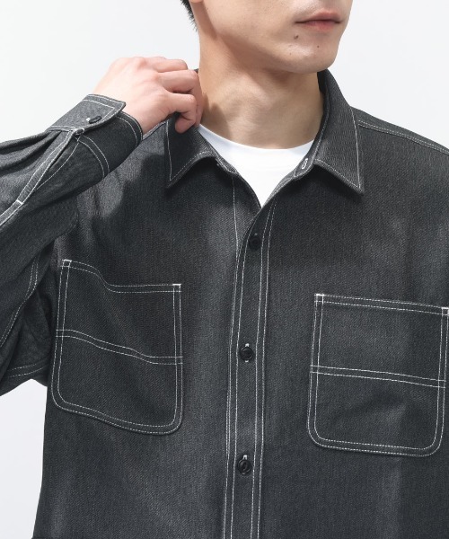 CONVERSE（コンバース） シャツ SYNTHETIC DENIM SHIRT M