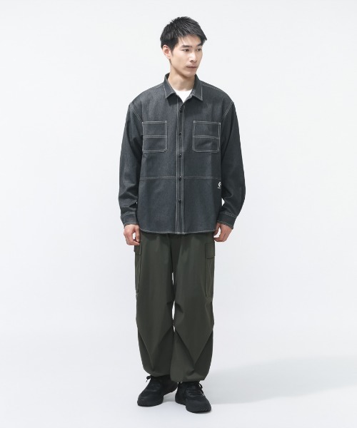 CONVERSE（コンバース） シャツ SYNTHETIC DENIM SHIRT M