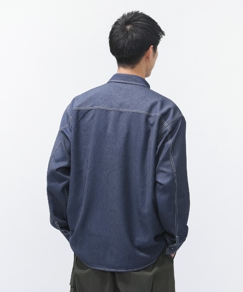 CONVERSE（コンバース） シャツ SYNTHETIC DENIM SHIRT M