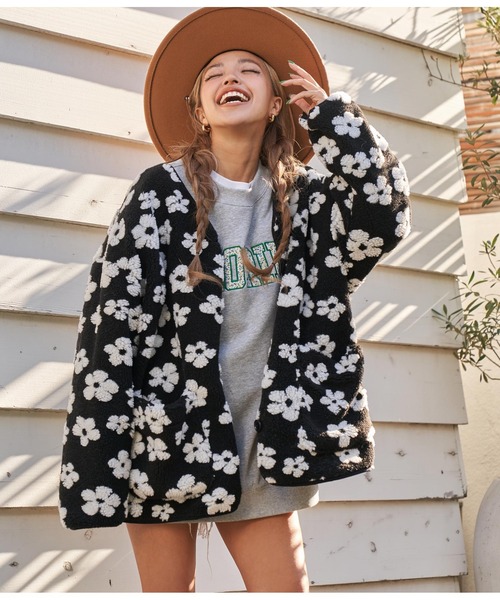 「anap mimpi」 ノーカラージャケット FREE グレー レディース_画像6