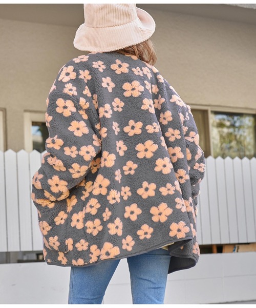 「anap mimpi」 ノーカラージャケット FREE グレー レディース_画像9