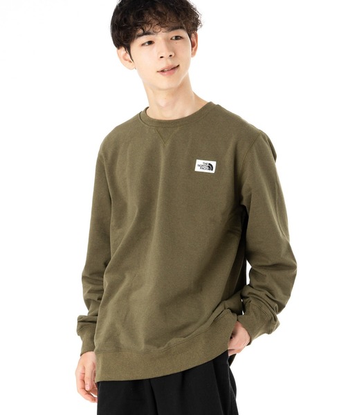 「THE NORTH FACE」 スウェットカットソー L カーキ メンズの画像