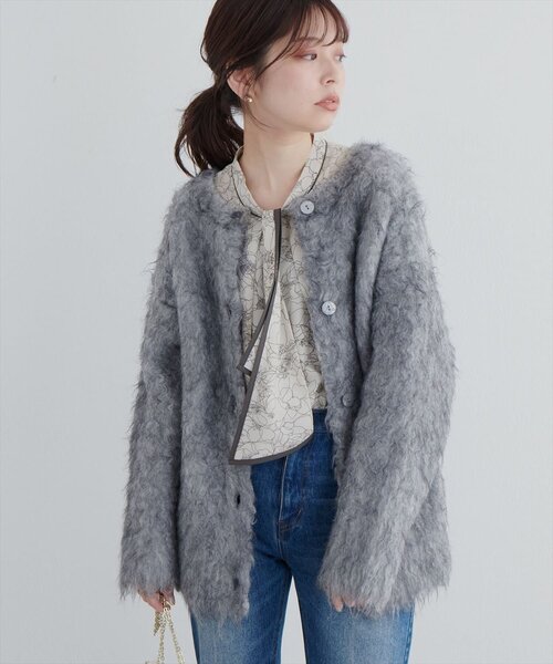 「natural couture」 長袖ブラウス FREE オフホワイト レディース_画像7