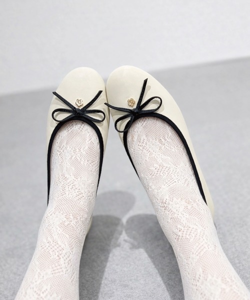 オンライン購入　新品未使用　マリークワント　デイジーメタルバレエ シューズ　М MARY QUANT（マリークヮント） バレエシューズ パンプス マリー