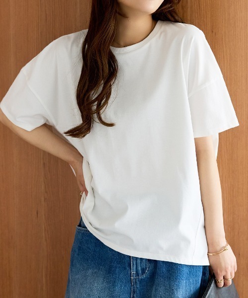 BELLUNA tシャツ 半袖 「接触冷感 汗ジミ防止」360°サマ見えコクーンT