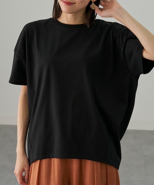 BELLUNA tシャツ 半袖 「接触冷感 汗ジミ防止」360°サマ見えコクーンT