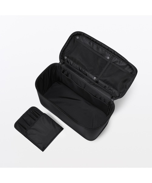 無印良品（MUJI） 収納 再生ナイロンメイクボックス L 約36×16