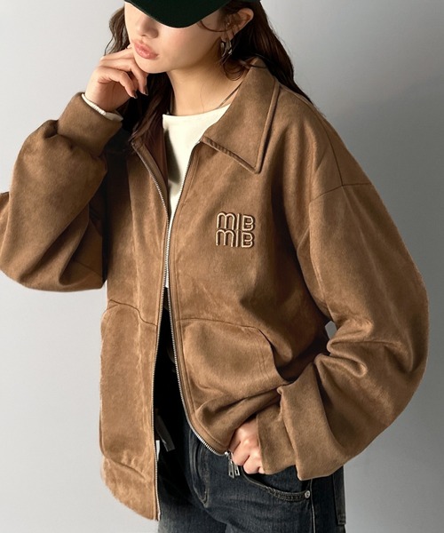 「mily bilet」 ブルゾン LARGE チャコール レディース_画像9