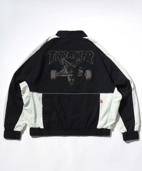 「THRASHER」 ナイロンブルゾン L チャコールグレー メンズ_画像3