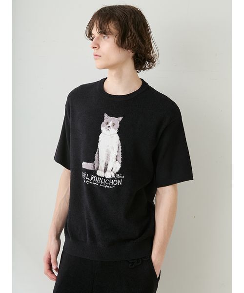 パジャマ 「JOEL ROBUCHON」「HOMME」「接触冷感」スムーズィーliteクールCATジャガードプルオーバー メンズ_12