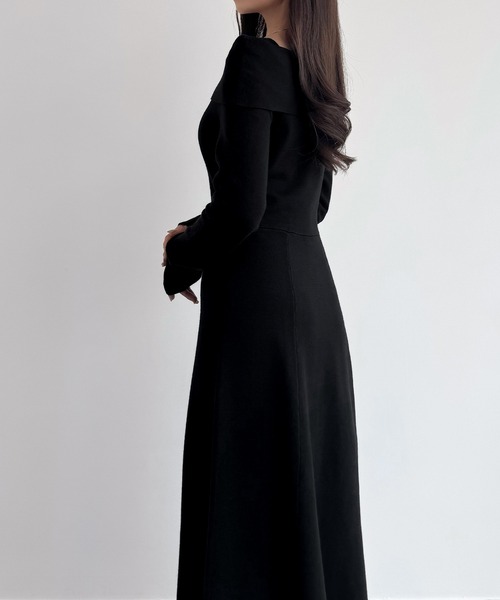 「CENEA」 ニットワンピース LARGE モカ レディース_画像4
