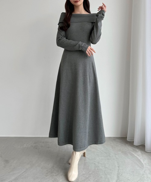 「CENEA」 ニットワンピース LARGE モカ レディース_画像7