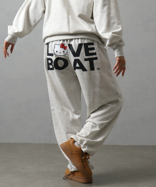 ラブボート ワイドパンツ スウェットパンツ ジャージ 「HELLO KITTY