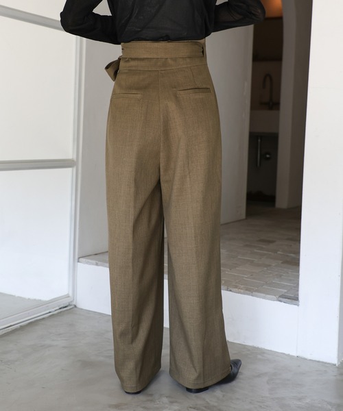「select MOCA Et」 スラックス MEDIUM ライトブラウン レディース_画像5