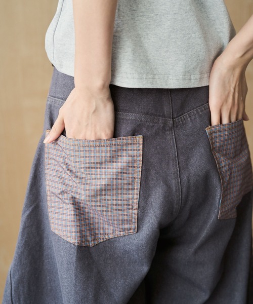 BROKEN BASE（ブロークンベース） ワイドパンツ ジーンズ Anorak Check