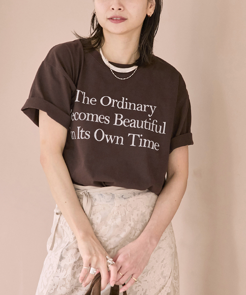 tシャツ 「追加2」汗ジミ防止天竺プリントT レディースの画像
