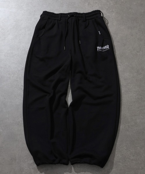 「THRASHER」 スウェットパンツ X-LARGE ブラック メンズ_画像8