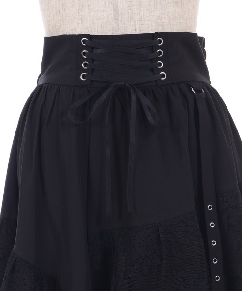 axes femme（アクシーズ ファム） ロング スカート レースアップ異素材