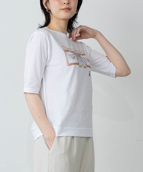PICONE ピッコーネ　新品未使用　半袖　サマーニット　カットソー　サイズ40 STUDIO PICONE（スタジオピッコーネ） tシャツ 半袖 速乾 「オンライン