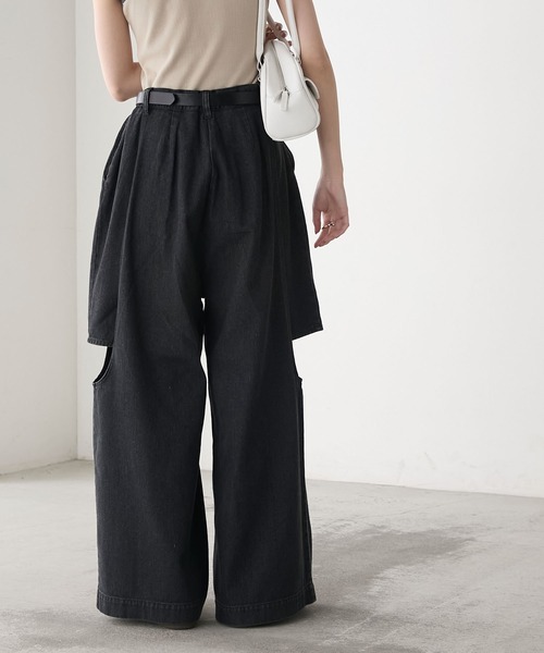 「forksy.」 デニムパンツ L グレー レディース_画像7