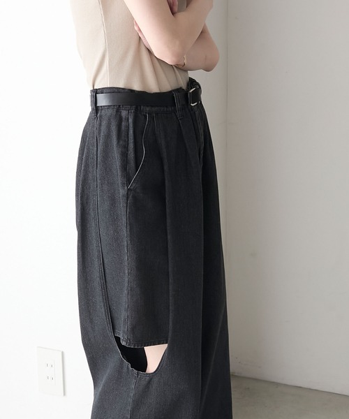 「forksy.」 デニムパンツ L グレー レディース_画像8