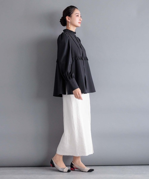 「RAW FUDGE」 長袖ブラウス M ブラック レディース_画像9