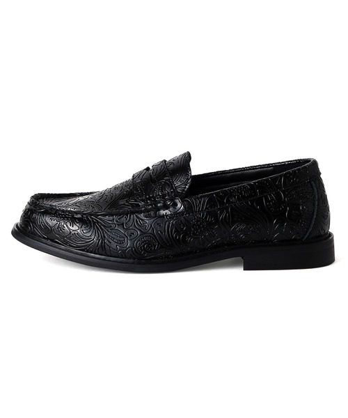 「London Shoe Make」 ローファー UK9.5 ブラック メンズ_画像4
