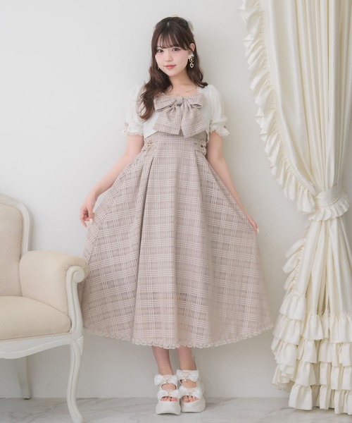 ROJITA ワンピース ROJITA（ロジータ） ワンピース 半袖 ボレロセットビッグリボンキャミ