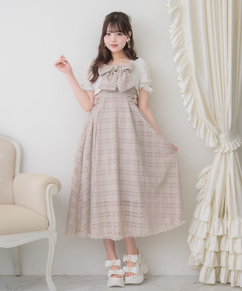 rojita ワンピース ROJITA（ロジータ） ワンピース 半袖 ボレロセットビッグリボンキャミ
