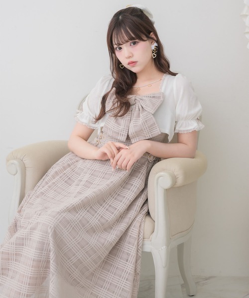 ROJITA（ロジータ） ワンピース 半袖 ボレロセットビッグリボンキャミ